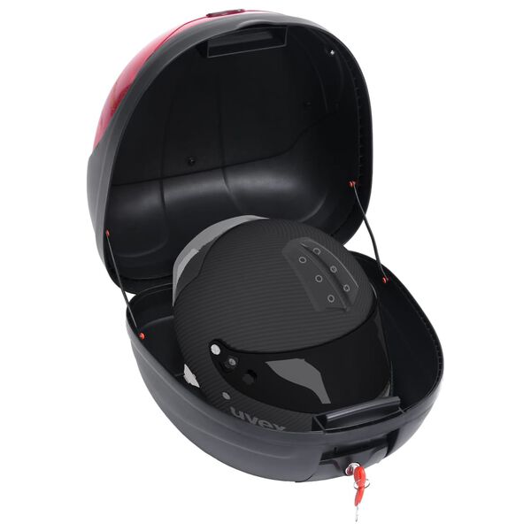 vidaXL Cassetta di Coda per Moto per Un Solo Casco 35 L