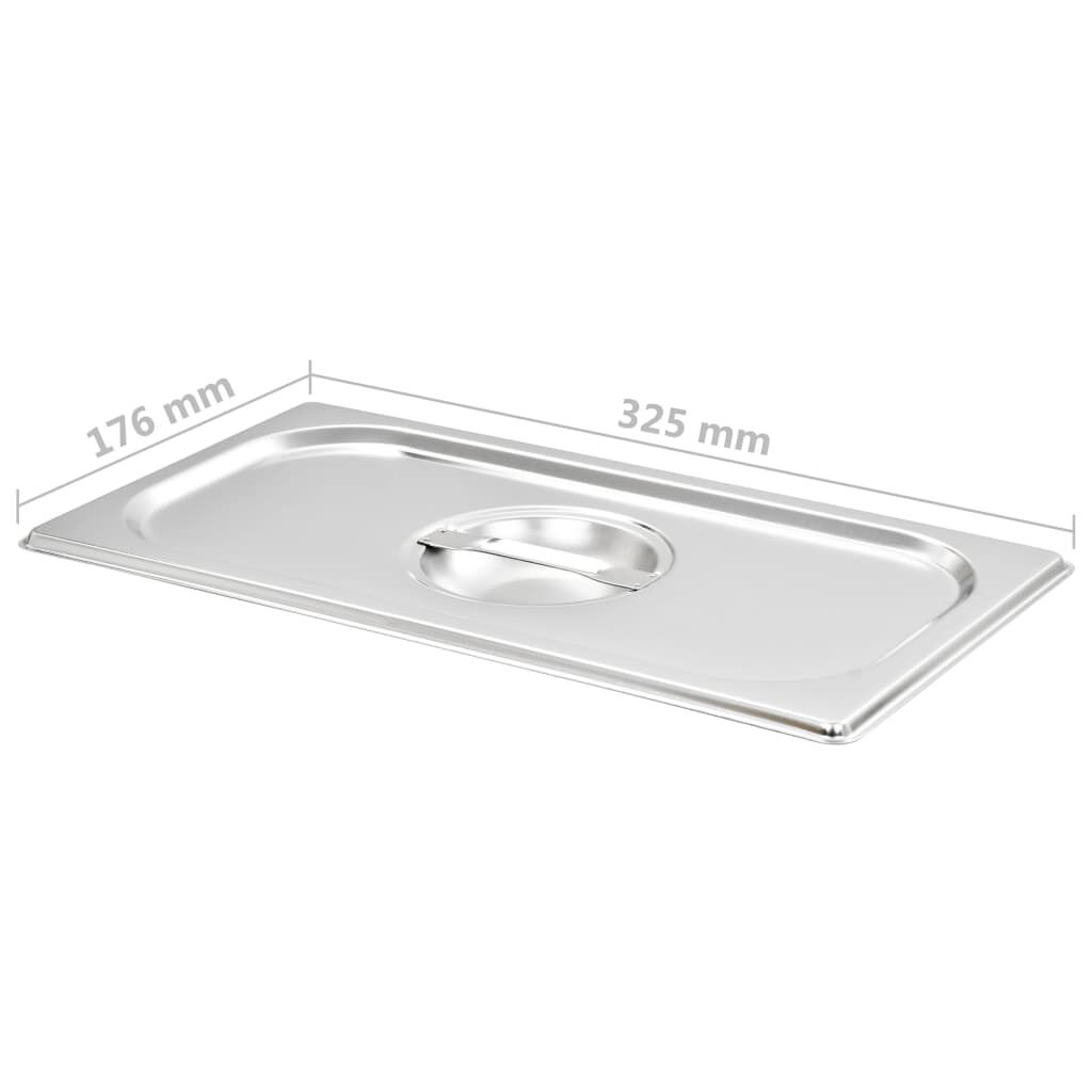 Coperchi per Teglie GN 1/3 4 pz in Acciaio Inox