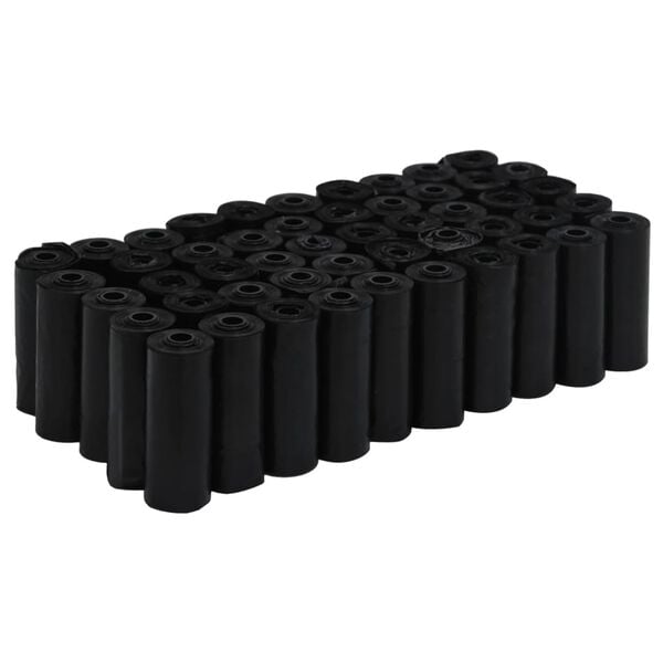 vidaXL Sacchetti Deiezioni Cani 750 pz Neri 30x20 cm in PE