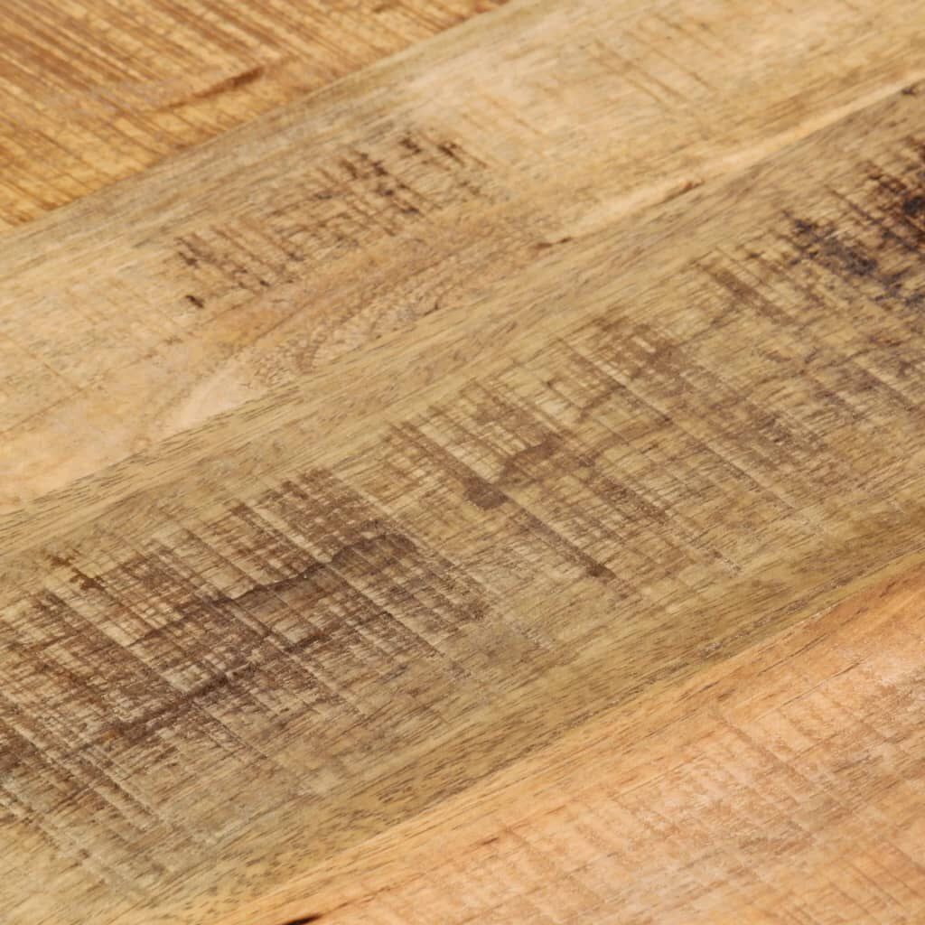 vidaXL Piano per Tavolo Ø 40x3,8cm Rotondo Legno Massello Grezzo Mango
