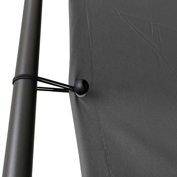 vidaXL Gazebo Antracite 4x4 m 180 g/m² Tessuto e Acciaio