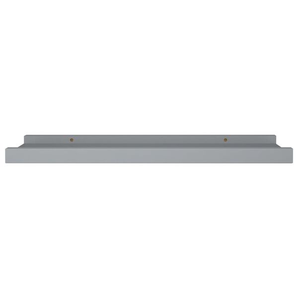 vidaXL Mensole Loggia per Foto 2 pz Grigie 40x9x3 cm in MDF