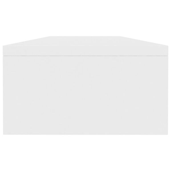 vidaXL Supporto per Monitor Bianco 100x24x13 cm in Legno Multistrato
