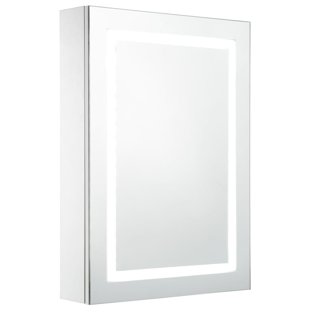 vidaXL Armadietto Bagno con Specchio e LED 50x13x70 cm