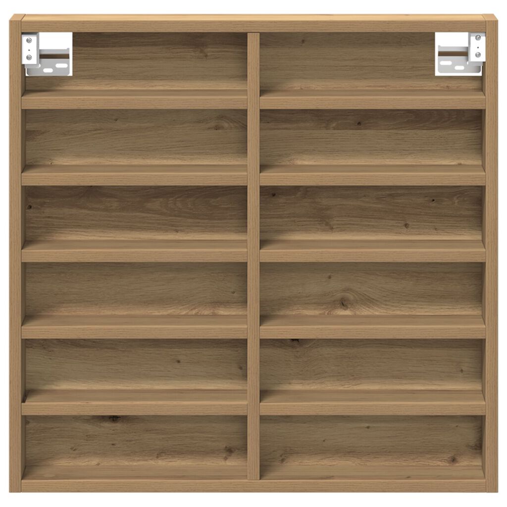Cabinet Vitrine vidaXL in Rovere Artigianale 60x8,5x58 cm in Legno Ingegnerizzato