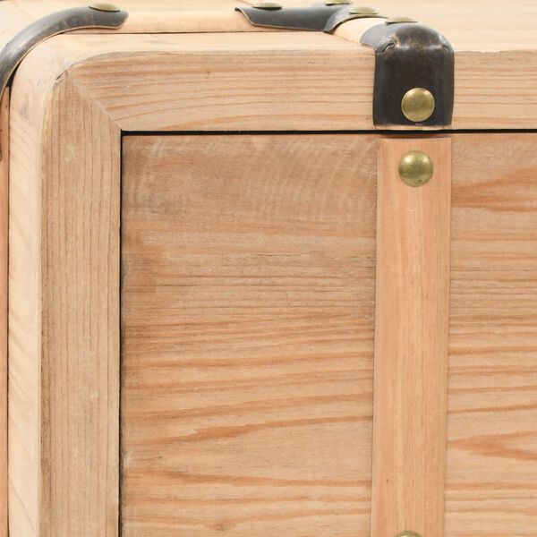 vidaXL Mobile TV in Legno Massello di Abete 120x33x35 cm