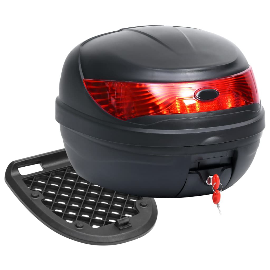 vidaXL Cassetta di Coda per Moto per Un Solo Casco 35 L