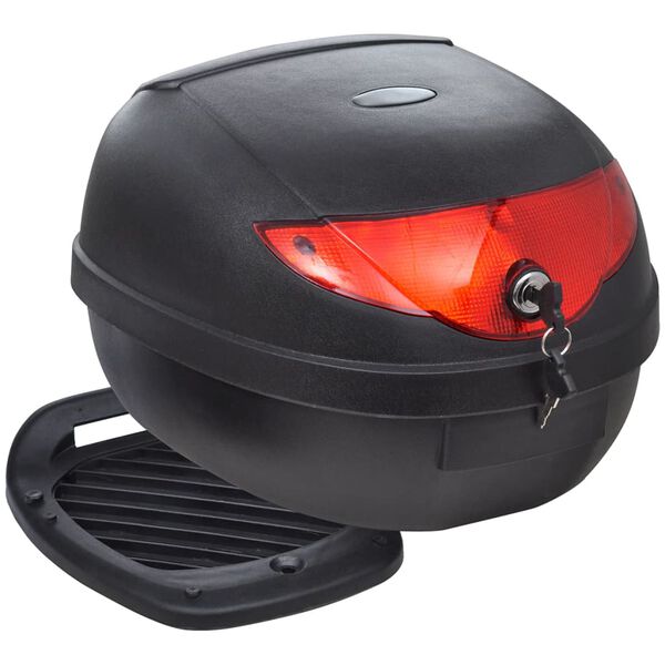 vidaXL Cassetta di Coda per Moto per Un Solo Casco 36 L