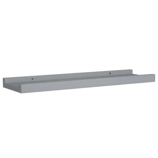 vidaXL Mensole Loggia per Foto 2 pz Grigie 40x9x3 cm in MDF