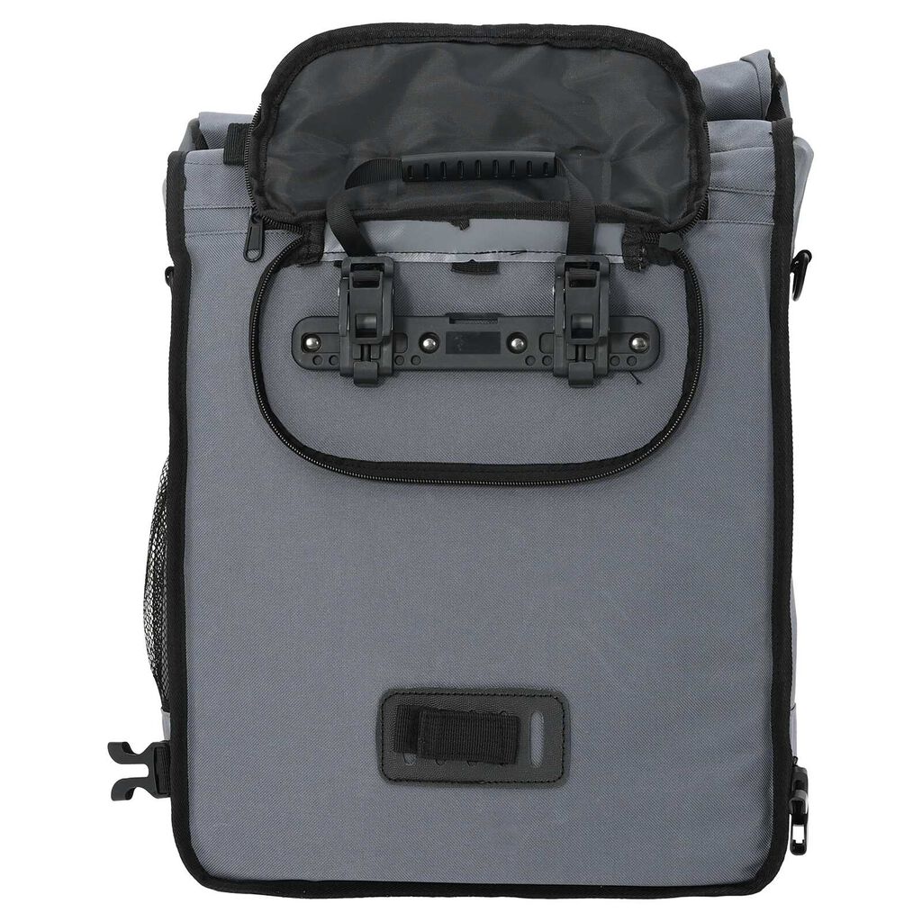 vidaXL Borsa per Bici per Portapacchi 25 L Grigia 33x16x48 cm