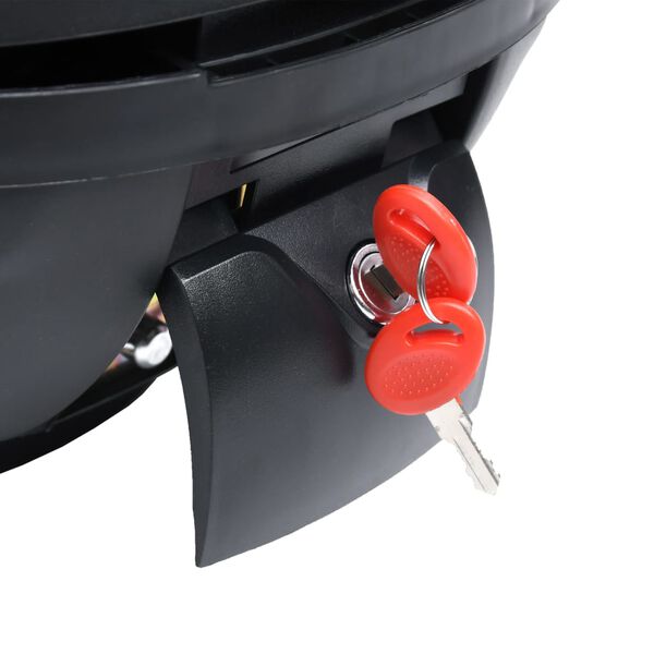 vidaXL Cassetta di Coda per Moto per Un Solo Casco 35 L