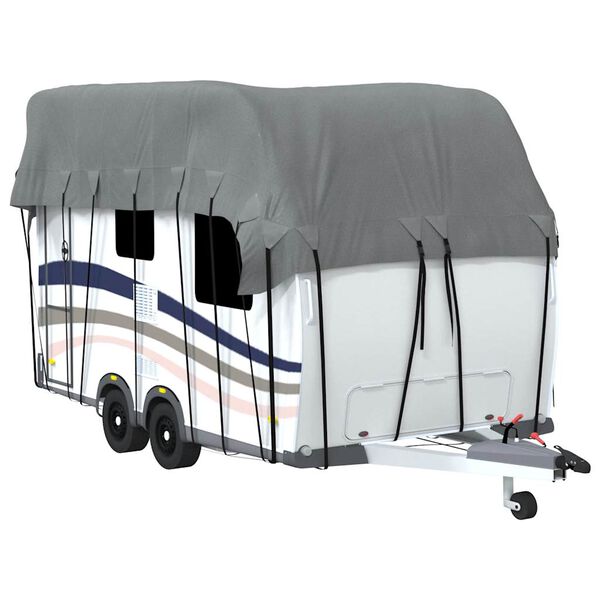 vidaXL Telo per Roulotte Grigio 500x300 cm in Tessuto Non Tessuto