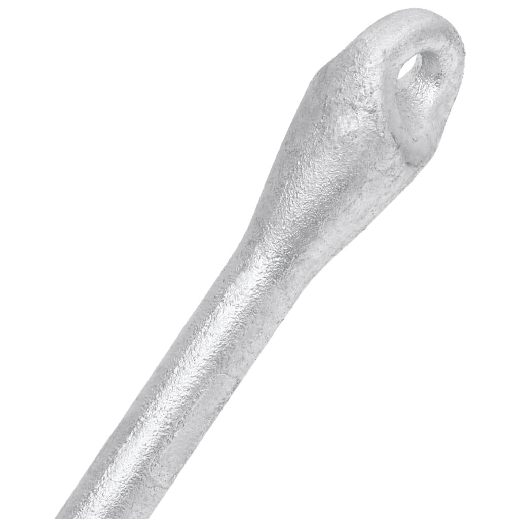 vidaXL Ancora Pieghevole Argento 3,2 kg in Ferro Malleabile