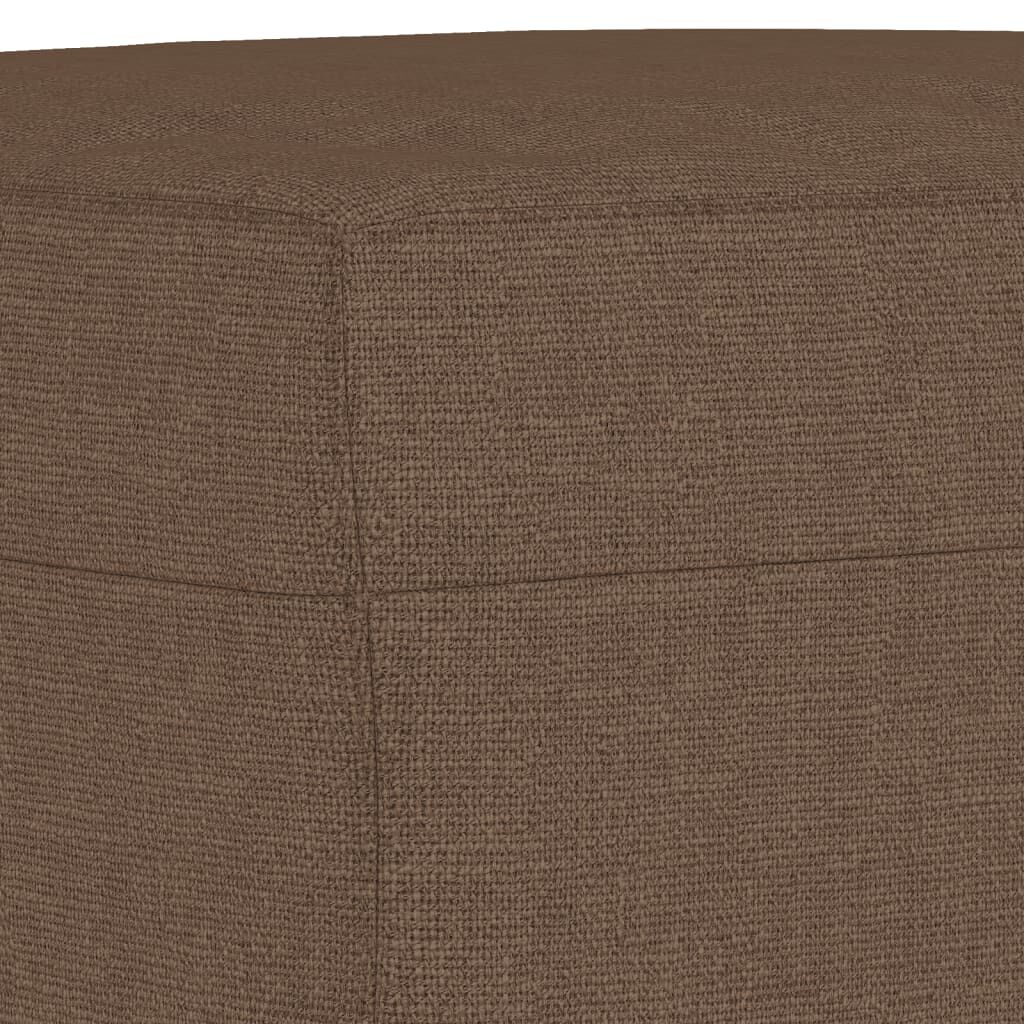 vidaXL Poggiapiedi Marrone 60x50x41 cm in Tessuto