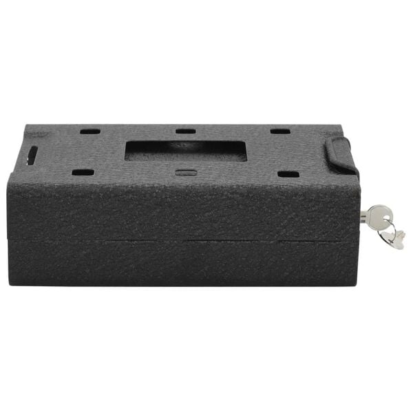 vidaXL Cassaforte di Sicurezza Nera Metallo Piccola Serrature