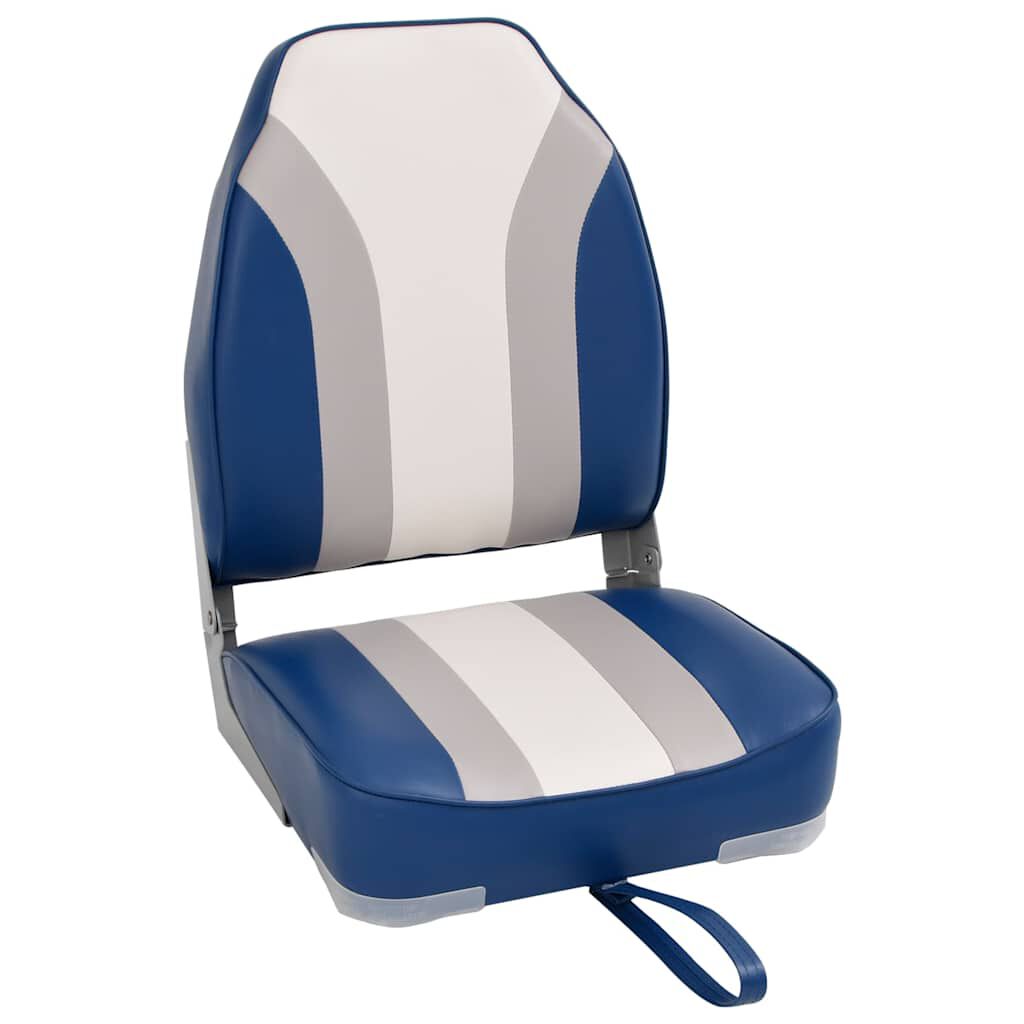 vidaXL Set Sedile da Barca Pieghevole 2pz con Schienale Alto