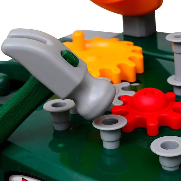vidaXL Gioco per Bambini Banco da Lavoro con Attrezzi Verde e Grigio